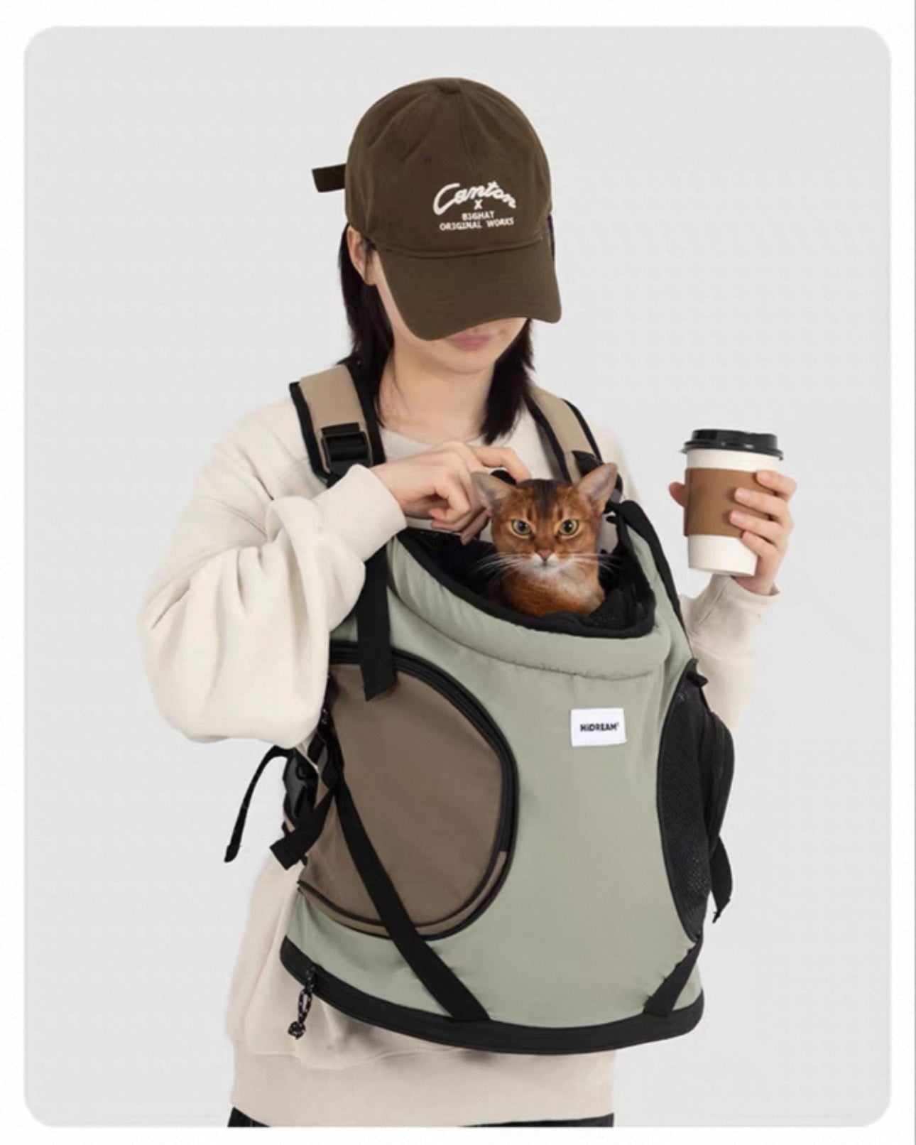 HiDREAM Front-Style Pet Carry Tote Bag