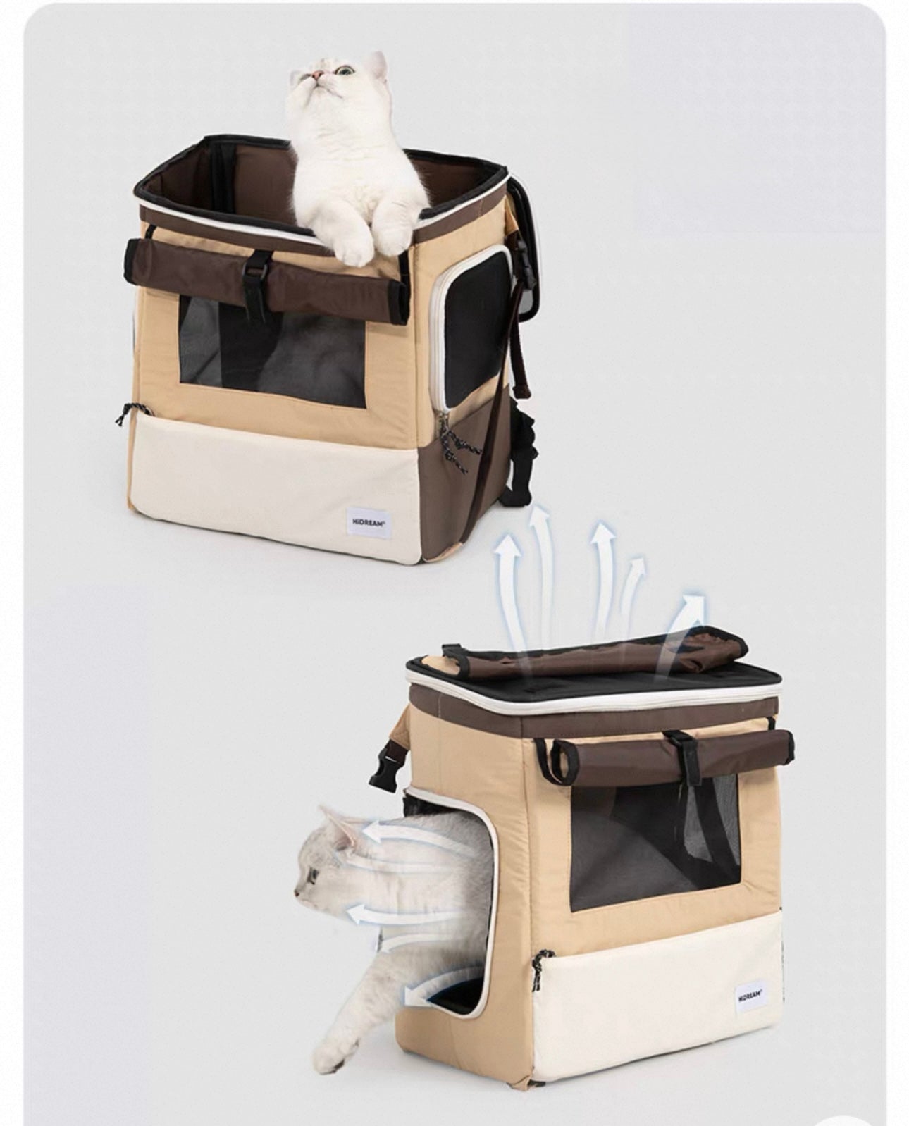 HiDREAM Tent-Style Pet Backpack