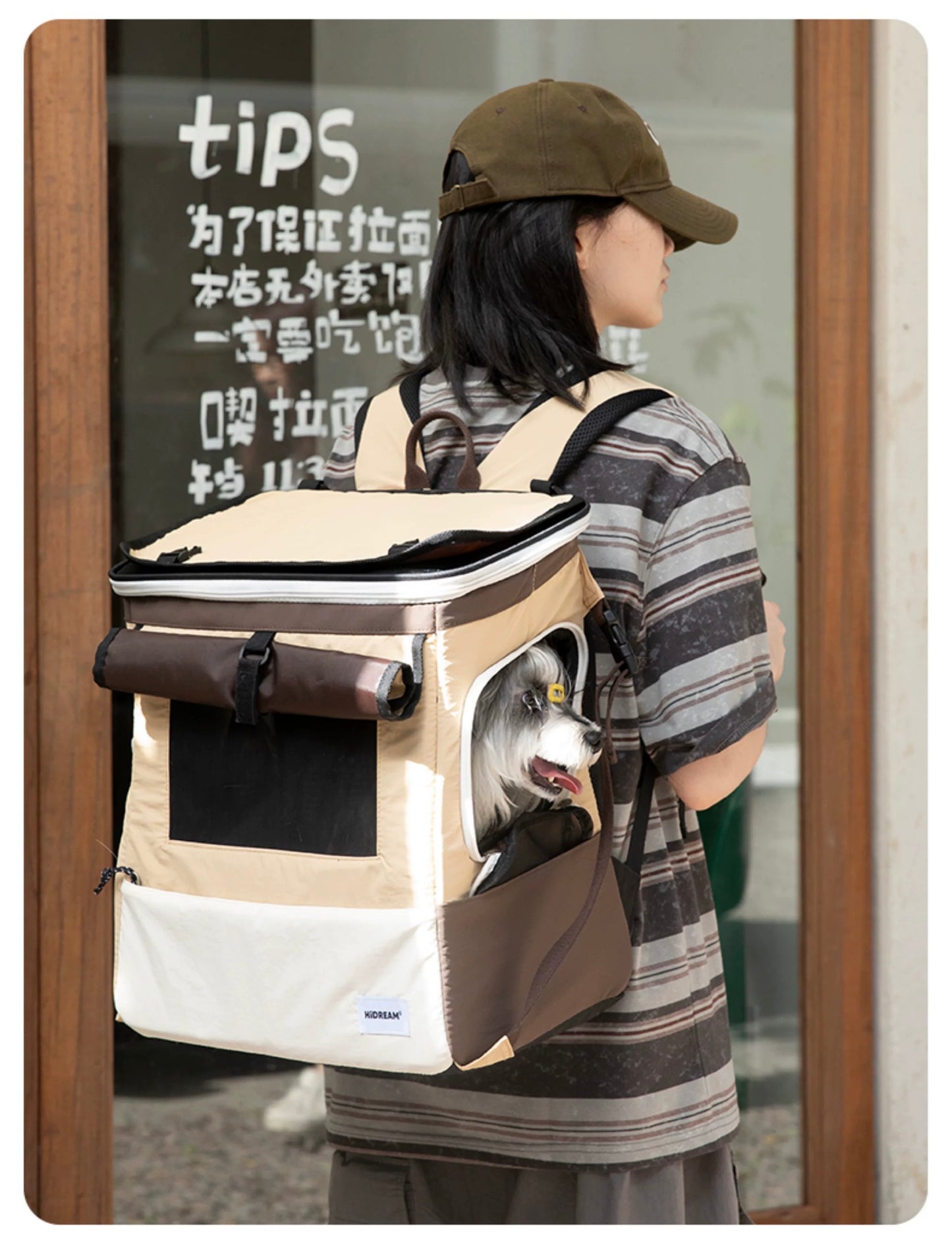 HiDREAM Tent-Style Pet Backpack