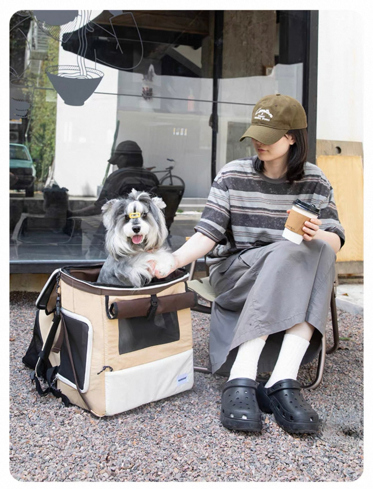 HiDREAM Tent-Style Pet Backpack