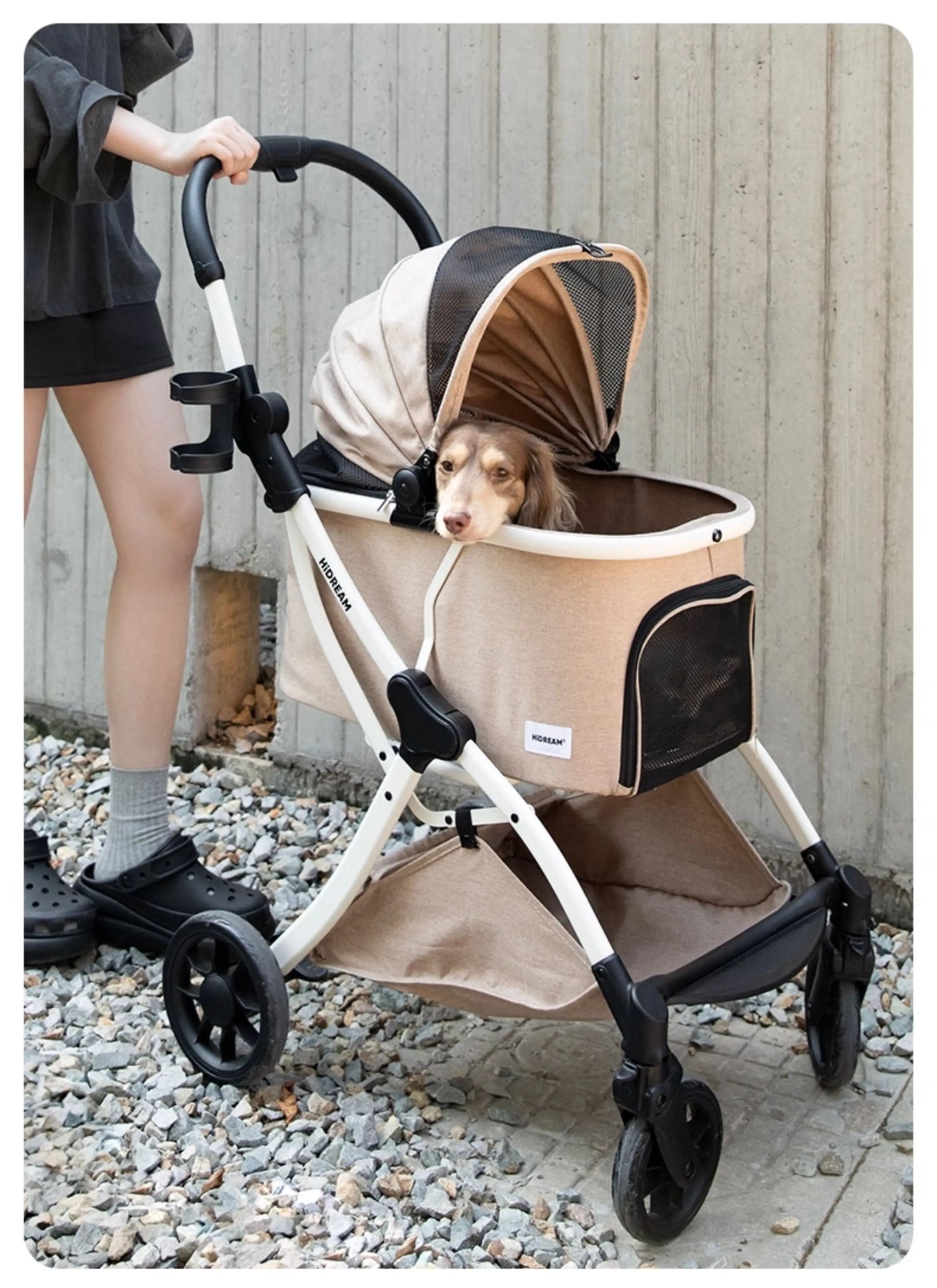 HiDREAM Lightweight Pet Stroller With One-Touch Fold