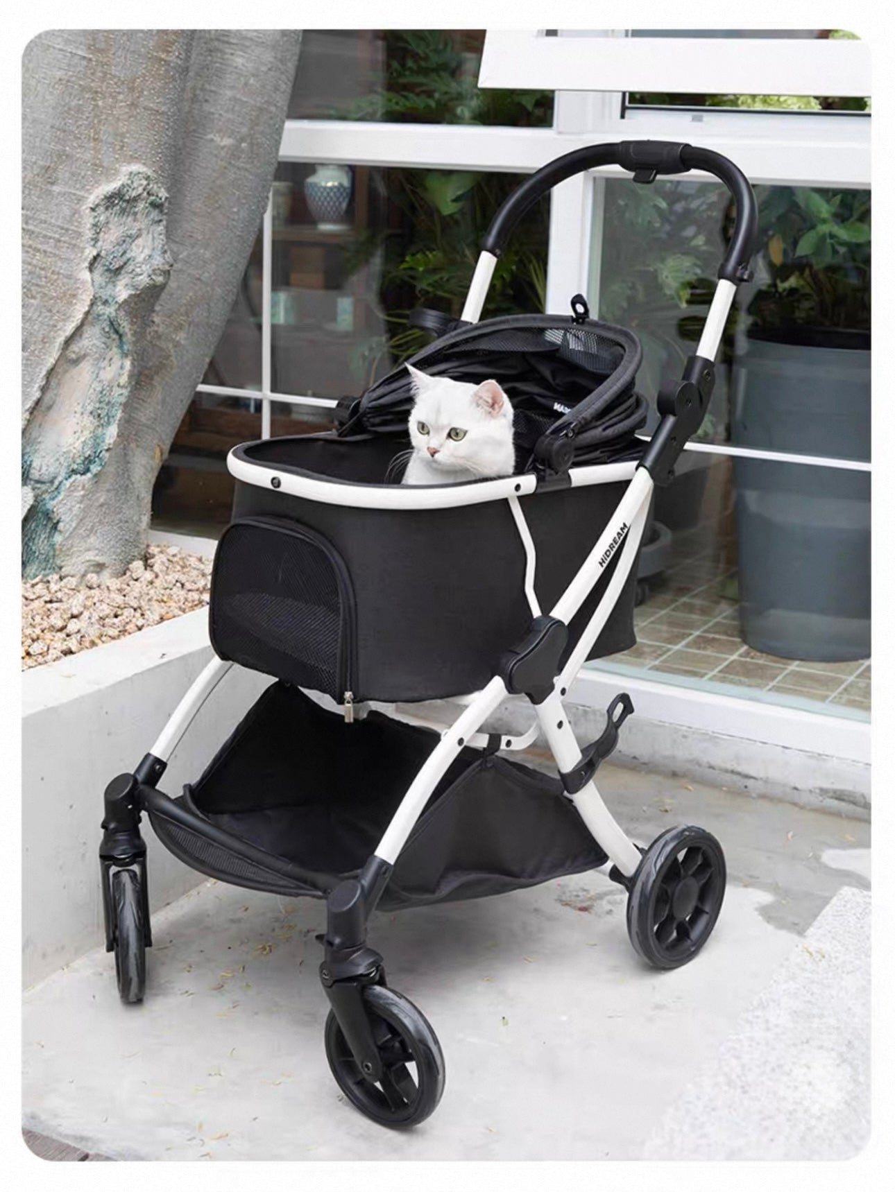 HiDREAM Lightweight Pet Stroller With One-Touch Fold